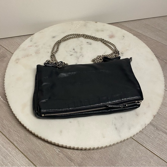 Jimmy Choo Black Leather Wristlet with Chain - Picture 3 of 11